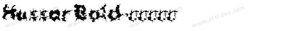 Hussar Bold字体转换
